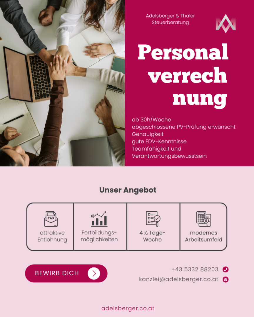 Personalverrechnung job posting header image