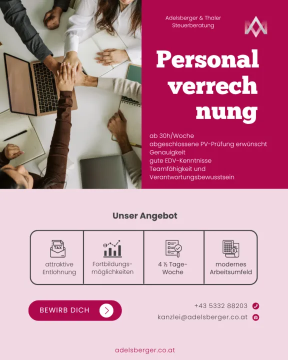 Personalverrechnung job posting header image