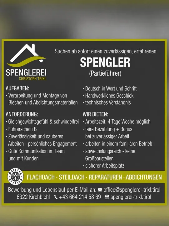 Spengler job posting header image